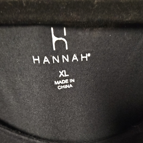 Hannah Relaxed Black 3/4 Sleeve Tunic - Picture 3 of 4